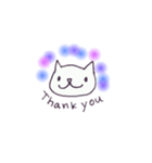 白ねこさんと一緒（個別スタンプ：5）