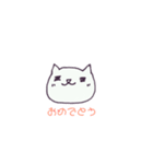 白ねこさんと一緒（個別スタンプ：9）