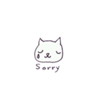 白ねこさんと一緒（個別スタンプ：13）