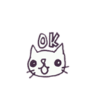 白ねこさんと一緒（個別スタンプ：16）