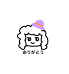 女の子一言スタンプ1 Japanese ver（個別スタンプ：3）