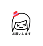 女の子一言スタンプ1 Japanese ver（個別スタンプ：11）