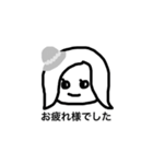 女の子一言スタンプ1 Japanese ver（個別スタンプ：14）