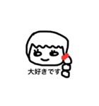 女の子一言スタンプ1 Japanese ver（個別スタンプ：21）