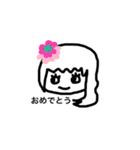 女の子一言スタンプ1 Japanese ver（個別スタンプ：24）