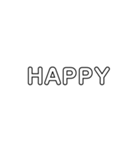 透け文字スタンプ（個別スタンプ：15）