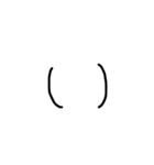 使える文字 一言スタンプ（個別スタンプ：3）