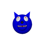 Blue Dogの顔（個別スタンプ：2）