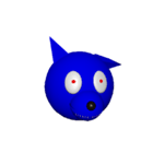 Blue Dogの顔（個別スタンプ：3）