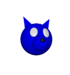 Blue Dogの顔（個別スタンプ：6）