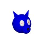 Blue Dogの顔（個別スタンプ：9）