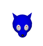Blue Dogの顔（個別スタンプ：10）