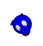 Blue Dogの顔（個別スタンプ：11）