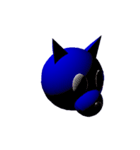 Blue Dogの顔（個別スタンプ：13）