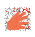 指で伝える行動（個別スタンプ：6）