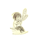 もちもち青ちゃん（個別スタンプ：3）