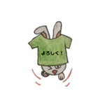 Tシャツうさぎ（個別スタンプ：5）