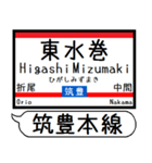 筑豊線 駅名 シンプル＆気軽＆いつでも（個別スタンプ：7）