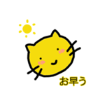 黄色いさん猫（個別スタンプ：1）