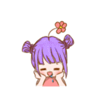 動物の衣装を着た女の子。（個別スタンプ：5）