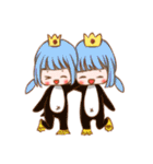 動物の衣装を着た女の子。（個別スタンプ：6）