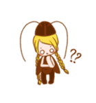 動物の衣装を着た女の子。（個別スタンプ：11）