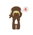 動物の衣装を着た女の子。（個別スタンプ：16）