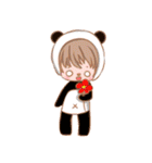動物の衣装を着た女の子。（個別スタンプ：20）