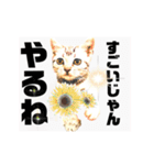 気ままな猫達とお花（個別スタンプ：4）