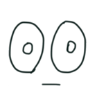 意外と使えるシンプル顔文字（個別スタンプ：16）
