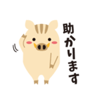 ひょっこりいのしし（個別スタンプ：6）