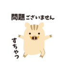 ひょっこりいのしし（個別スタンプ：21）