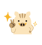 ひょっこりいのしし（個別スタンプ：32）
