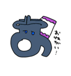文字くん！あいさつ（個別スタンプ：7）