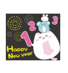マシュマロ猫-Michu 新年の祝福 ♪（個別スタンプ：8）