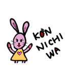 ミミーちゃんのあいさつ（個別スタンプ：3）
