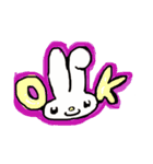 うさぎのうさまる。（個別スタンプ：6）