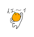 使いやすい！ちょい可愛いみかんのスタンプ（個別スタンプ：1）