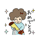 しましまアフロガール2【りえこ】（個別スタンプ：30）