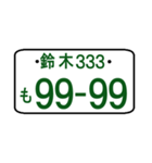 ナンバープレート語呂：鈴木（ポケベル風）（個別スタンプ：39）