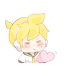 鏡音リンと鏡音レンのほのぼのスタンプ（個別スタンプ：3）