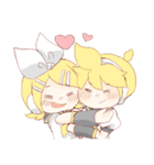 鏡音リンと鏡音レンのほのぼのスタンプ（個別スタンプ：4）