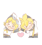 鏡音リンと鏡音レンのほのぼのスタンプ（個別スタンプ：5）
