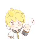 鏡音リンと鏡音レンのほのぼのスタンプ（個別スタンプ：8）