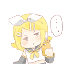 鏡音リンと鏡音レンのほのぼのスタンプ（個別スタンプ：9）