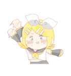鏡音リンと鏡音レンのほのぼのスタンプ（個別スタンプ：16）