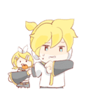 鏡音リンと鏡音レンのほのぼのスタンプ（個別スタンプ：17）