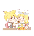 鏡音リンと鏡音レンのほのぼのスタンプ（個別スタンプ：22）