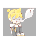 鏡音リンと鏡音レンのほのぼのスタンプ（個別スタンプ：23）