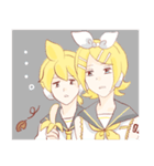 鏡音リンと鏡音レンのほのぼのスタンプ（個別スタンプ：34）